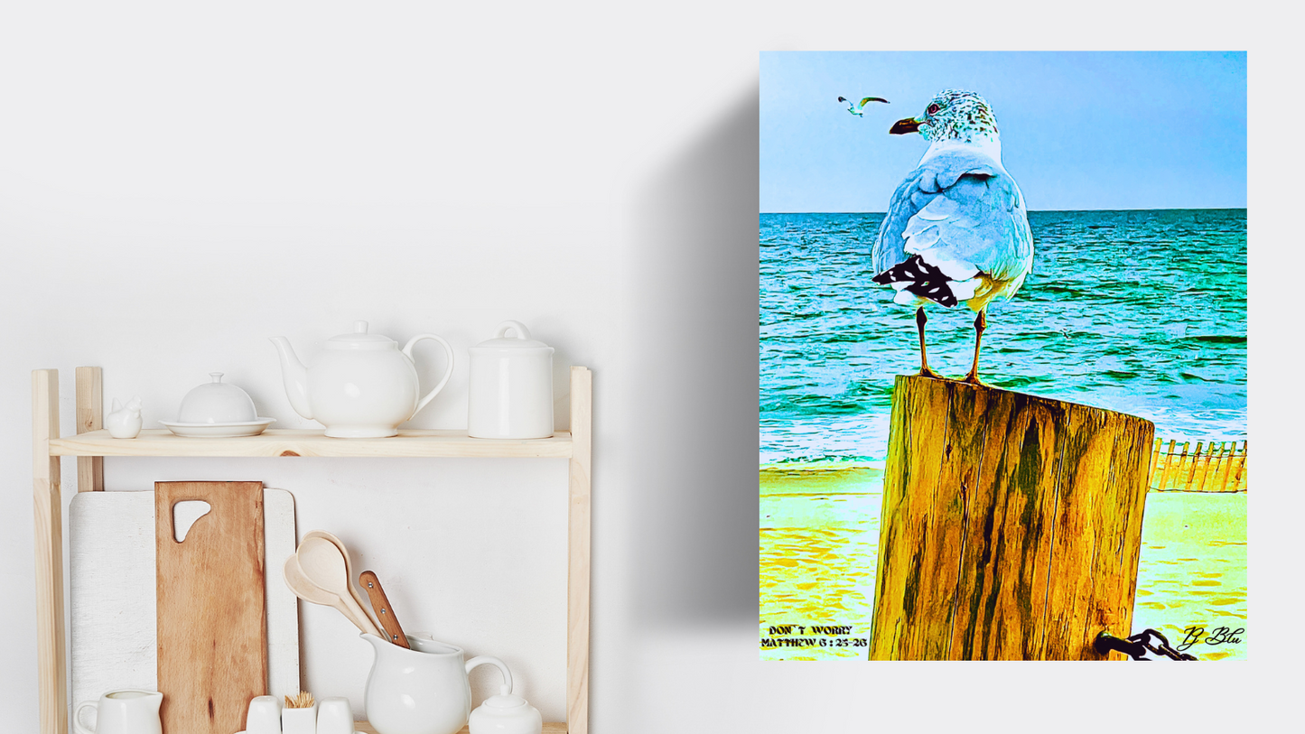 DON`T WORRY/ MATTHEW 6: 25-26/ ORIGINAL