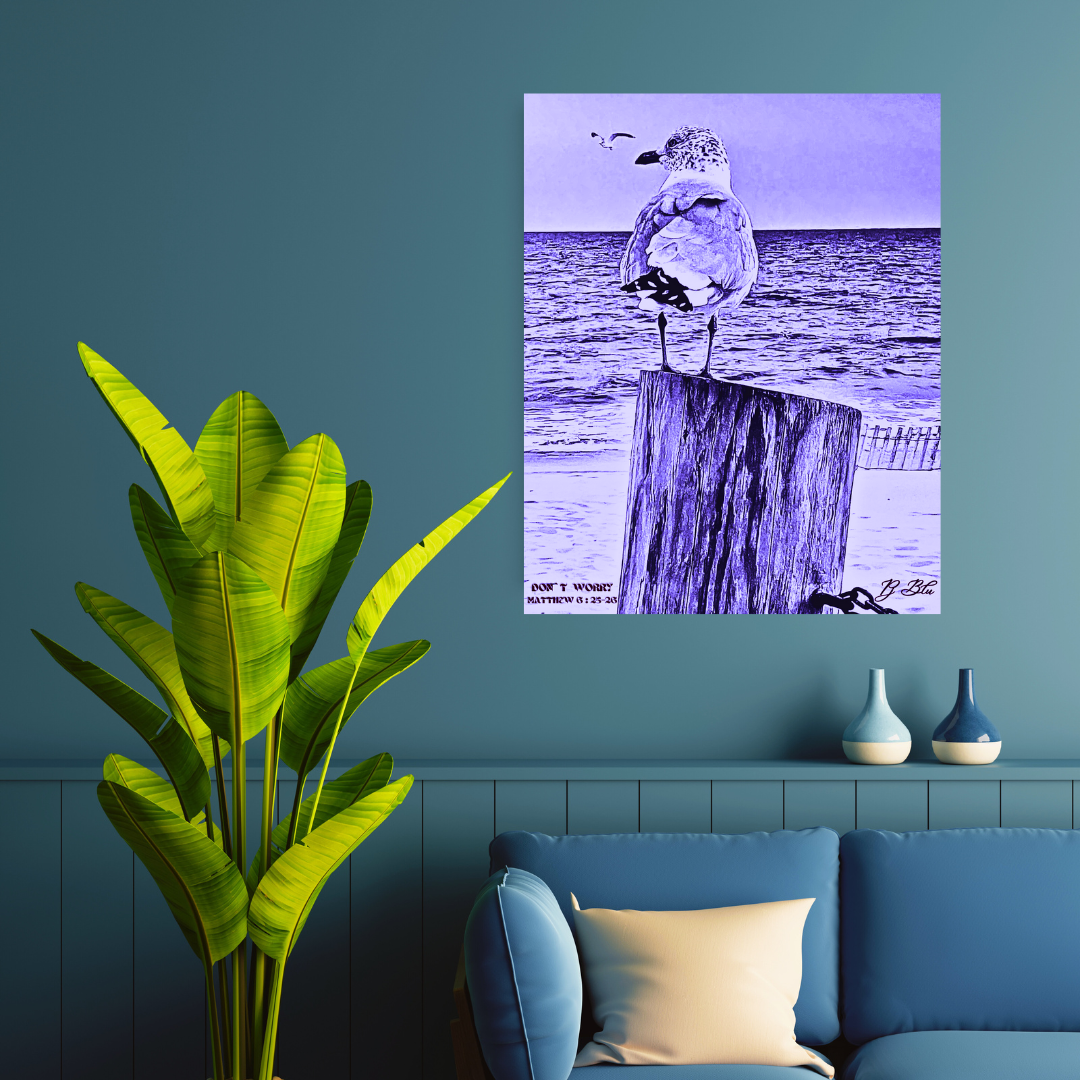 DON`T WORRY / MATTHEW 6:25-26 / LAVENDER
