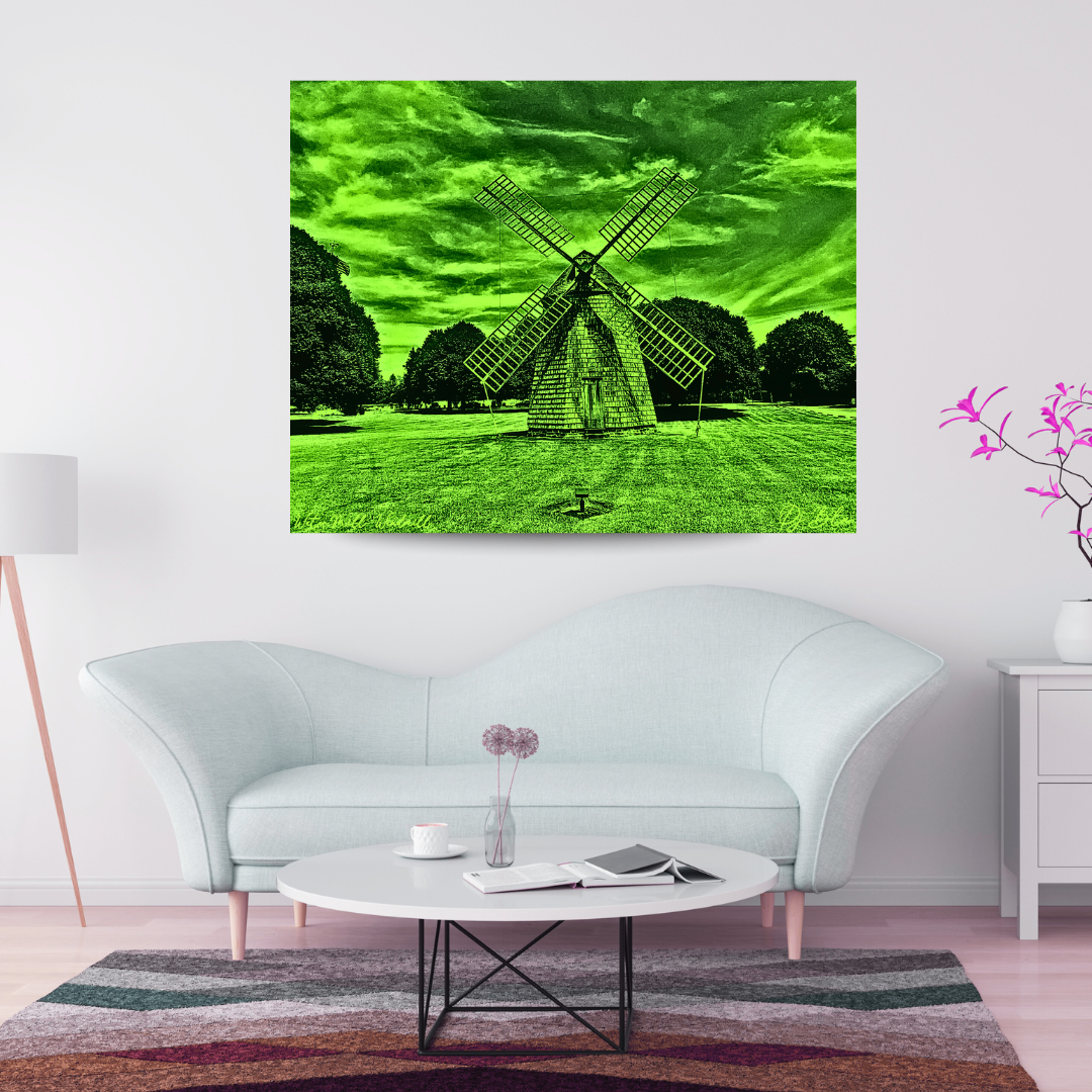 WATER MILL WINDMILL/ GREEN