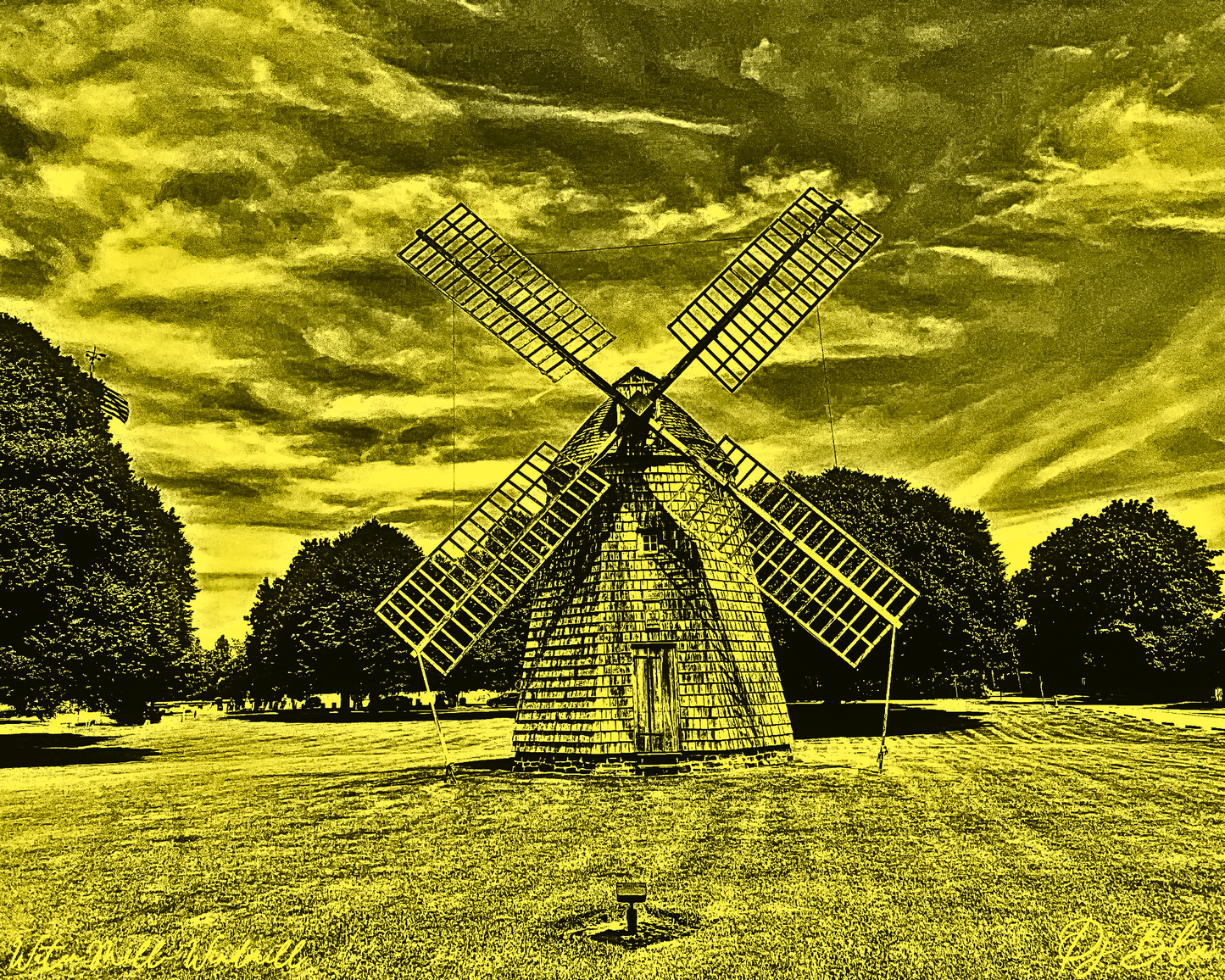 WATER MILL WINDMILL/ MUSTARD