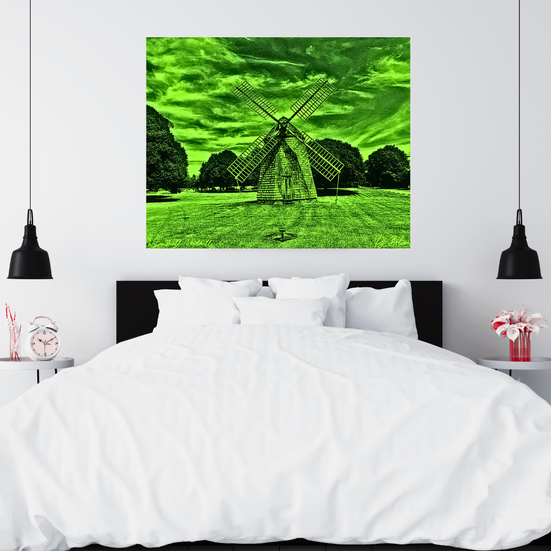 WATER MILL WINDMILL/ GREEN
